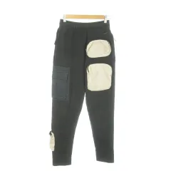 ナイキ NIKE × トラヴィススコット TRAVIS SCOTT AG UTILITY SWEAT PANT スウェットパンツ ロング ポケット カモフラ 迷彩柄 裏起毛 XS 黒 ブラック CU0462-010 /AO22 ■GY01