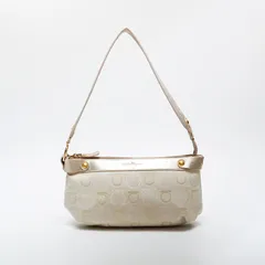 Salvatore Ferragamo サルヴァトーレフェラガモ ショルダーバッグ ガンチーニ キャンバス【中古】