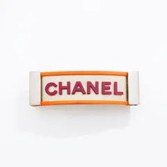 CHANEL シャネル ヘアアクセサリー 01P 2001年 ロゴ バレッタ【中古】