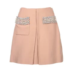 Miu Miu ミュウ ミュウ スカート Size:36 2014 ビジュー【中古】