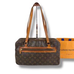 ルイヴィトン　LOUIS VUITTON シテGM ショルダーバッグ　モノグラムレザー　ブラウン　セミショルダーバッグ