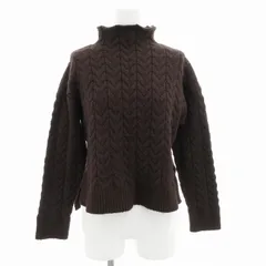 アーバンリサーチ URBAN RESEARCH ケーブルニット セーター ハイネック 長袖 プルオーバー F 茶 ダークブラウン /GV