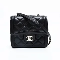 CHANEL シャネル ショルダーバッグ 17番台 2012-2013 ミニ マトラッセ チェーン ラムスキン【中古】