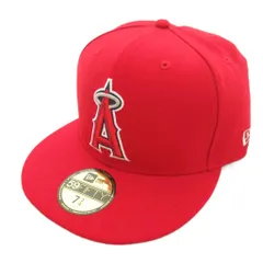 ニューエラ NEW ERA 59FIFTY MLB エンゼルス キャップ ウール レッド 7 3/4 赤 レッド /UO