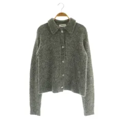 ミラオーウェン Mila Owen 24AW ビジューボタンポロニットカーディガン 1 グレー /MY ■OS