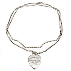 ティファニー リターントゥハート ネックレス ボールチェーン Ag925