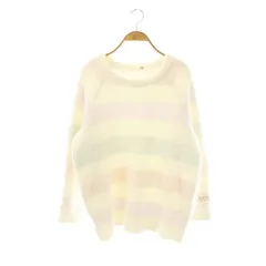 ジェラートピケ gelato pique パウダー4ボーダープルオーバー ニット ルームウェア 部屋着 パジャマ ルームウェア F 白 /NR ■OS