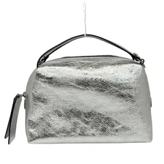 GIANNICHIARINI(ジャンニキャリーニ/ジャンニキアリーニ) ハンドバッグ アリファ シルバー レザー