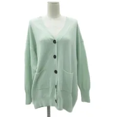 23区 オンワード樫山 ニットカーディガン ミドル丈 カシミヤ 46 3L 大きいサイズ ミントグリーン Vネック /SM45 ■GY61