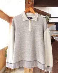 90s 00s Polo Sport ポロスポーツ ラルフローレン ハーフジップ スウェット LLサイズ