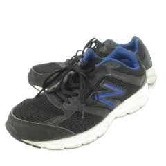 ニューバランス NEW BALANCE スニーカー 26.5cm 黒 ブラック 青 ブルー レースアップ ローカット M460BT2 /CK3 ■GY99