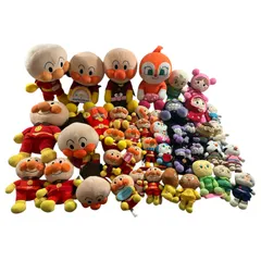 ★ アンパンマン あんぱんまん ぬいぐるみ マスコット ジャムおじさん バタコさん ドキンちゃん コキンちゃん ばいきんまん 等 42点 まとめ商品 現状品