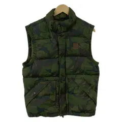 POLObyRalphLauren(ポロラルフローレン) ダウンベスト サイズS メンズ美品  - カーキ×ダークグリーン×マルチ 迷彩柄/秋/冬