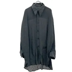 MM6 Maison Margiela  エムエムシックス メゾン マルジェラ 23SS オーバーサイズレギュラーカラーシャツ S62DL0087 S78021 チャコール Sのサムネイル