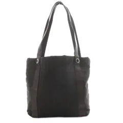 ブルガリ BVLGARI ロゴマニア キャンバス トートバッグ ショルダーバッグ ダークブラウン /YO25