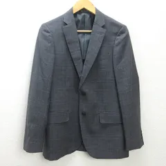 K■ユナイテッドアローズ/UNITED ARROWS GLR グレンチェック柄 テーラードジャケット【46】灰色/MENS■28【中古】