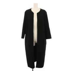 ミューズ ドゥーズィエム クラス MUSE de Deuxieme Classe カーディガン 七分袖 ロング ノーカラー F 黒 16020500405110 /BM