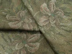 平和屋着物●都喜ヱ門　本場大島紬　草花文　藤絹織物謹製　正絹　逸品　未使用　CABC6509yc