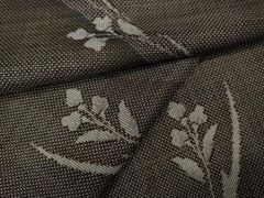 新品 躾あり 正絹 大島紬 茶色地に飛び柄花織 身丈160cm - メルカリ