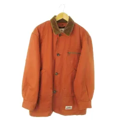 マックレガー マクレガー McGREGOR 90s ヴィンテージ MID-WESTERN カバーオール ジャケット コーデュロイ襟 ライナー付き ダック生地 M 茶 ブラウン /AO15 ■GY11