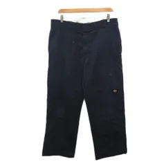 ディッキーズ Dickies 古着 ワークパンツ ダブルニーパンツ 紺 ネイビー W411806 ■MET2