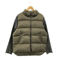 【中古】UNDER COVER 23AW レザースリーブダウンジャケット サイズ4 カーキ UC2C9205-2 アンダーカバー[17]