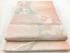 平和屋着物●全通柄袋帯　抽象文様　正絹　逸品　未使用　DABD0922op 平和屋着物◎六通柄袋帯 向かい鳥文 金糸 正絹 逸品 DABF1080udの通販