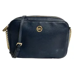 MICHAEL KORS(マイケルコース) ショルダーバッグ - ネイビー チェーンショルダー/斜めがけ レザー