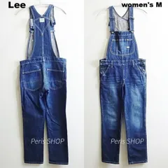 Lee　オーバーオール　【M】　スリムテーパードデニム　サロペット　濃藍