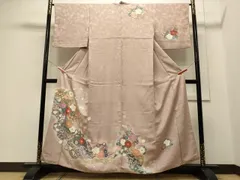 平和屋着物■訪問着　辻が花　暈し染め　金銀彩　正絹　逸品　CABB3497oy