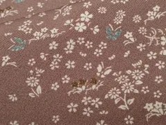 平和屋着物■上質な小紋　舞蝶花文　正絹　逸品　CABA6873ev
