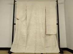 平和屋着物○染色作家 草野一騎 全通柄袋帯 斜線文 金糸 正絹 逸品 未