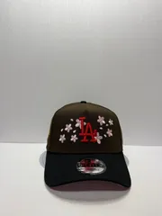 Newera ロサンゼルスドジャース 50thアニバーサリー チェリーブロッサム 9forty A-FRAME スナップバックキャップ ツートンカラー