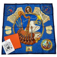 未使用品 HERMES エルメス カレ90 スカーフ シルク100% sous les