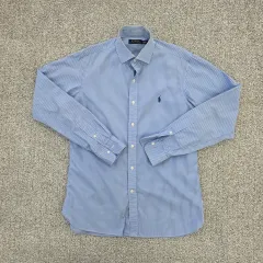 15 1/2 ポロ ラルフローレン メンズ ストライプ シャツ 0119J