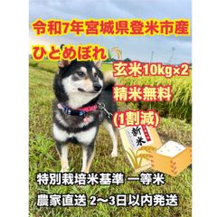 農家直送！！令和7年度　ひとめぼれ玄米　 20kg 農家直送！！令和7年度ひとめぼれ玄米 20kg