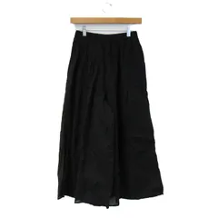 アースミュージックアンドエコロジー ワイドフレアパンツ 未使用 黒 レディース Fサイズ ブラック earth music&ecology