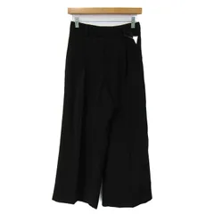 ジーユー イージーワイドクロップドパンツ 未使用 ボトムス 黒 レディース Mサイズ ブラック GU