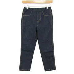 ユニクロ デニムレギンスクロップドパンツ 未使用 ストレッチ ボトムス レディース Sサイズ ネイビー UNIQLO