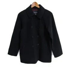 ファミリア ウールコート ダブルボタン アウター キッズ 女の子用 160サイズ ネイビー Familiar 【中古】