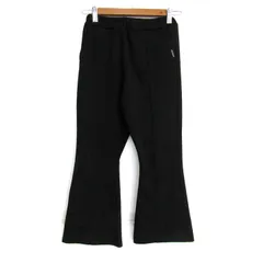 ラブトキシック フレアパンツ ストレッチ ボトムス キッズ 女の子用 S(140)サイズ ブラック LOVETOXIC 【中古】