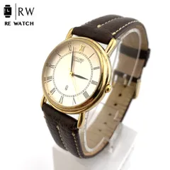 【中古】SUNLORD MP1907 クォーツ 腕時計 ブラウンレザー