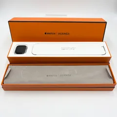 美品 Apple Watch MKLY3J/A A2476 Hermes Series7 41mm ステンレス GPS+Cellular バッテリー最大容量100% バンド2本あり【C5465-60】