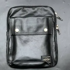 F461　PORTER ポーター フリースタイル ショルダーバッグ(S)　※ストラップ欠損　ブラック黒　吉田鞄　ポーチ　メンズレディース