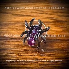 限定復刻中】【新品】スパイダー ピアス (紫) NECROMANCE ネクロマンス