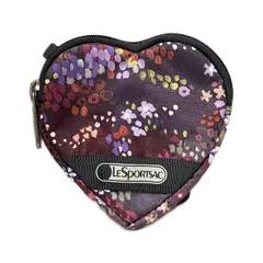 LESPORTSAC(レスポートサック) コインケース美品  - パープル×マルチ ハート