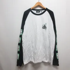 エクストララージ X-LARGE × have a good time 長袖 Tシャツ XL 白×黒 101232011046 ラグラン ロンT