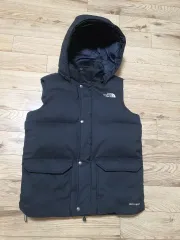 THE NORTH FACE kids(ザノースフェイスキッズ) フード ダウン ベスト ブラック (140) グースダウン(ドライ完了)