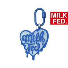 ミルクフェド キーホルダー キーリング milkfed MILKFED MELTY HEART CARABINER 103261054001 キーチェーン ブルー 青 ブランド ロゴ 可愛い おしゃれ かわいい オシャレ プレゼント バッグチャーム ハート