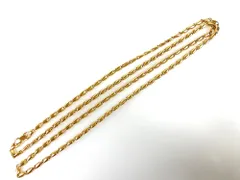 モネ　MONET　アメリカンヴィンテージ　ロングチェーン　デザイン　ネックレス　ゴールドカラー　送料無料